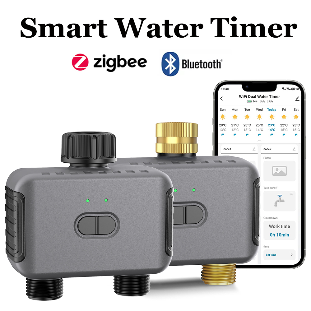 Smart Zen Garden - Minuterie d'eau intelligente Tuya Zigbee/BT, contrôleur
