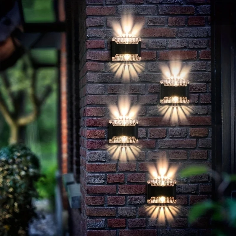 Smart Garden Light Controller - Lot de 4 lampes solaires murales