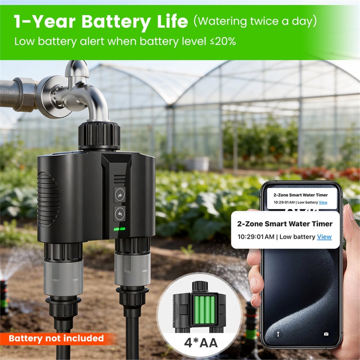 Smart Garden Hose - Y17A 1 Ensemble Minuteur d'arrosage WiFi