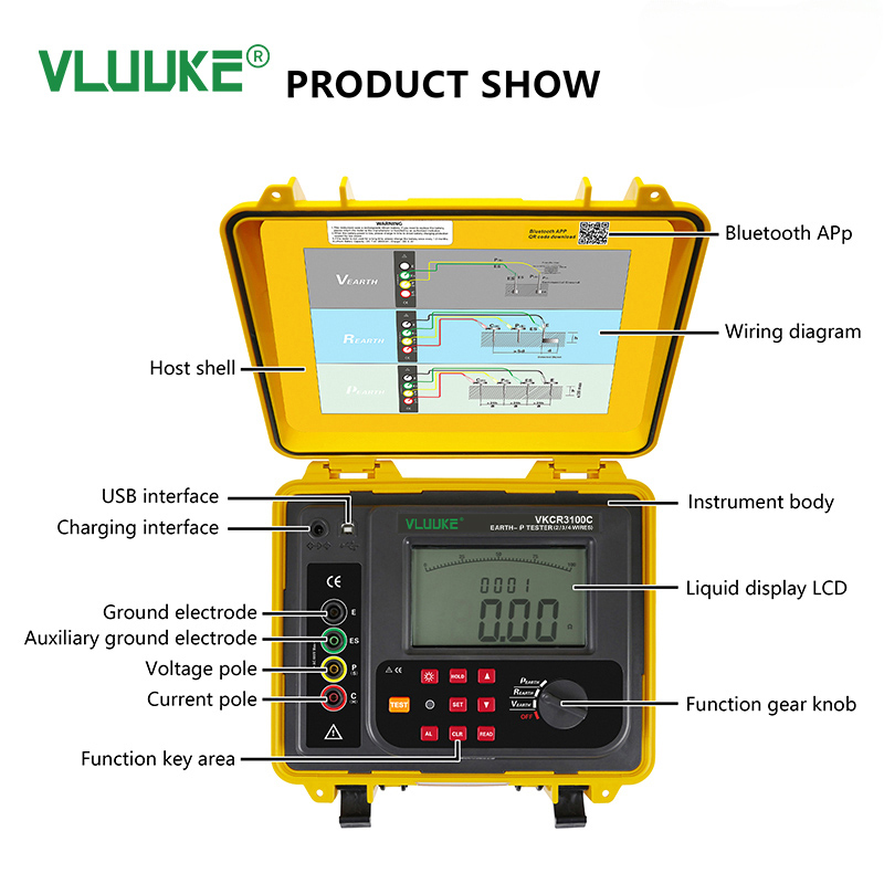VLUUKE VKCR3100C testeur de ré - Soil Test Digital avis et prix