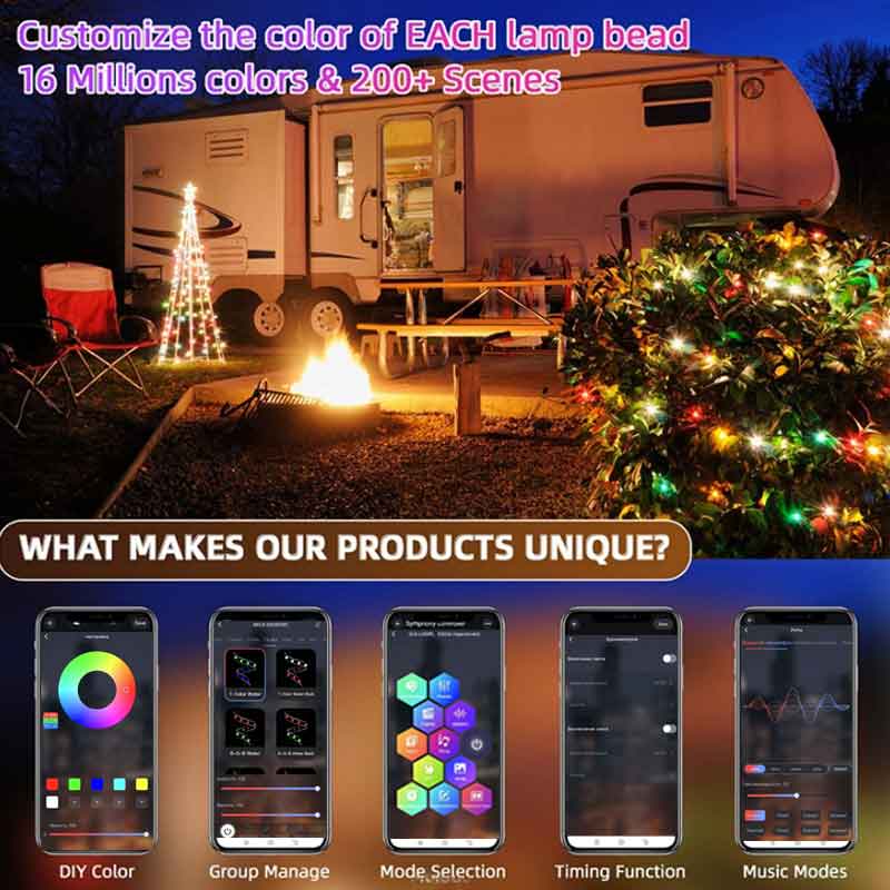 Bande lumineuse féerique Led,  - Smart Garden Festoon Lights avis et prix