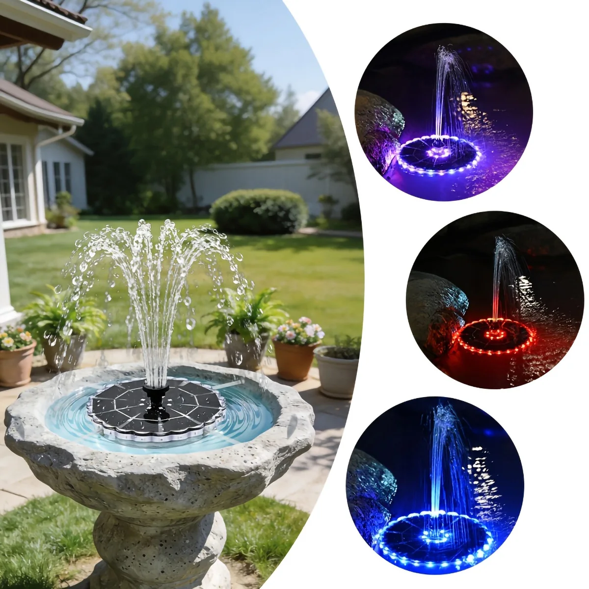 Fontaine solaire extérieure 3, - Smart Zen Garden avis et prix