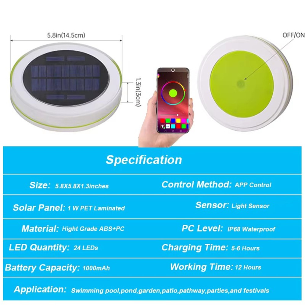 Lumière solaire LED flottante  - Smart Garden Light Controller avis et prix