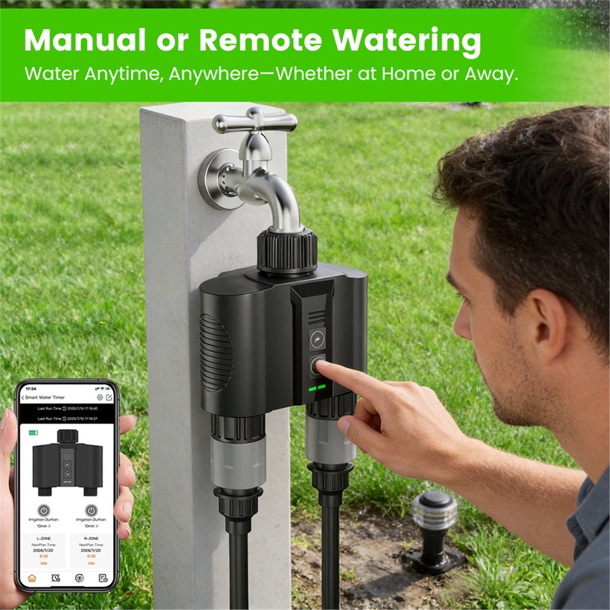 Y17A 1 Ensemble Minuteur d'arr - Smart Garden Hose avis et prix
