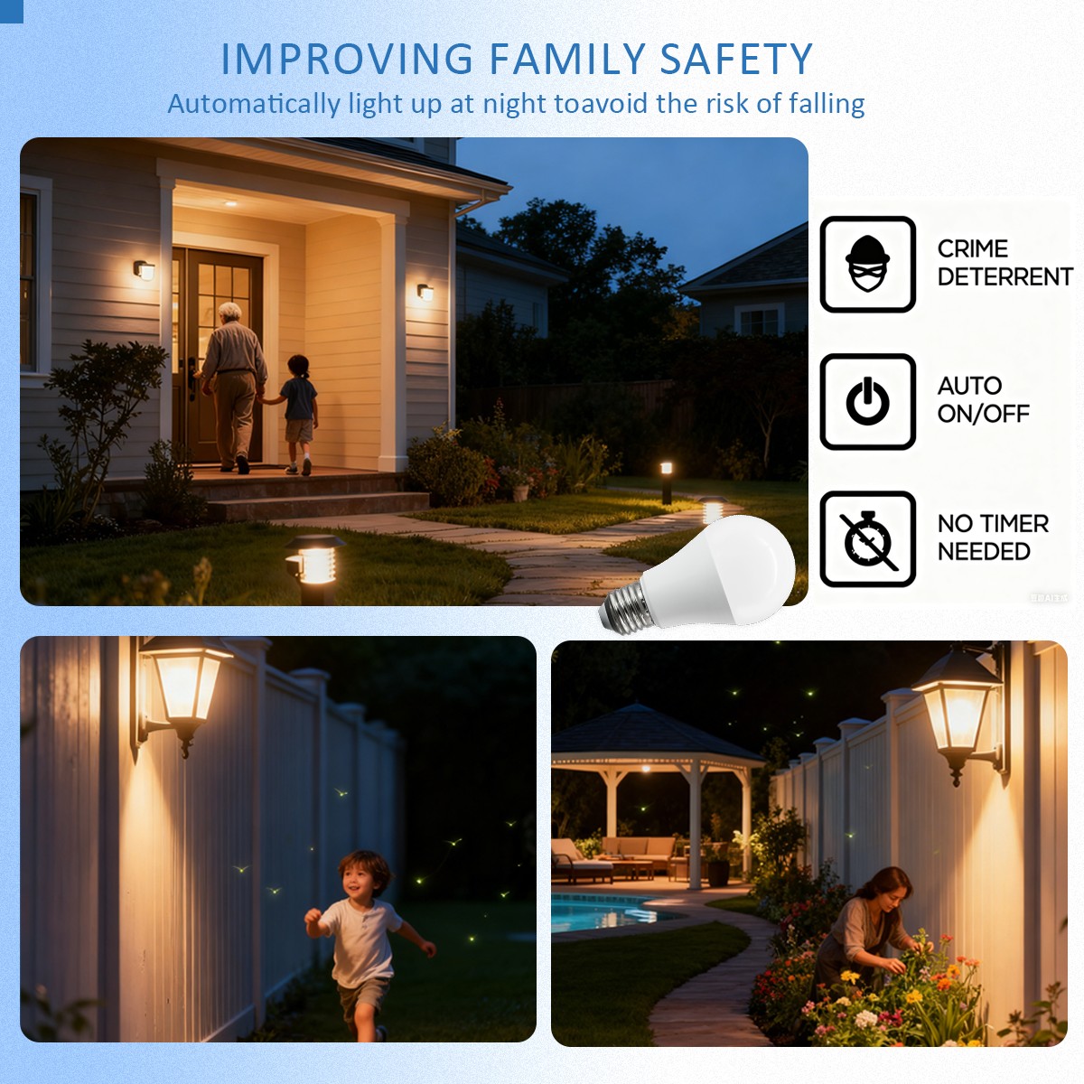 10 pièces Auto ON OFF capteur  - Smart Garden Light Controller avis et prix
