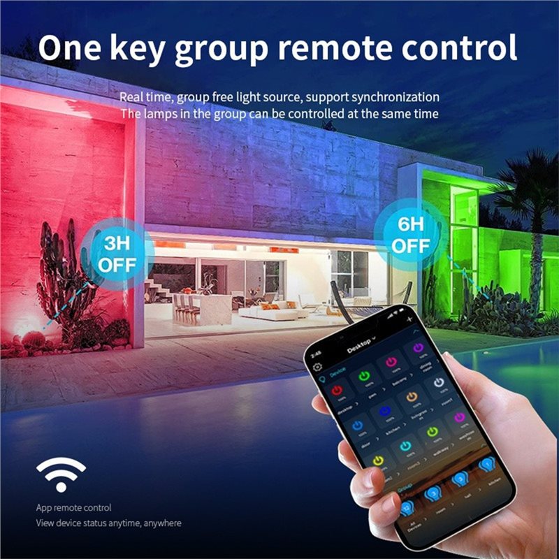 Projecteur RGB Wi-Fi 100W A03F - Smart Garden Light Controller avis et prix